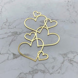 Hart Cake Topper Goud