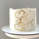 Hart Cake Topper Zilver