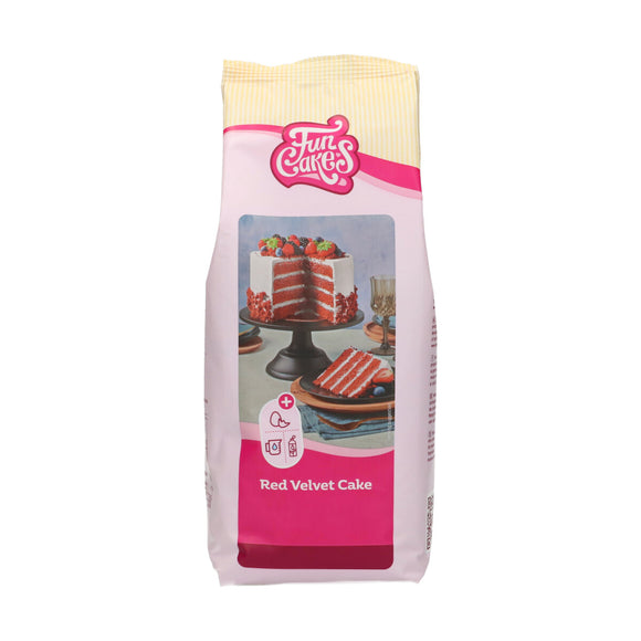 FunCakes Mix voor Red Velvet Cake 1 kg